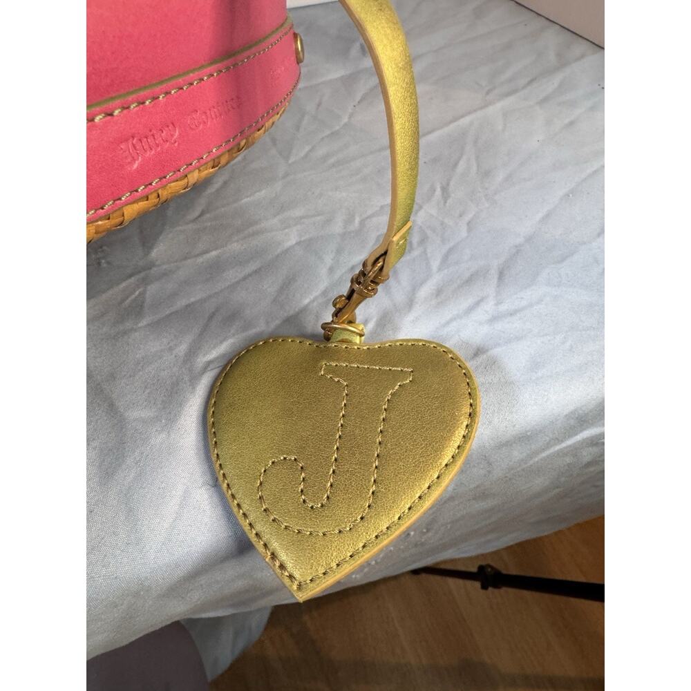 Vintage Juicy Couture Handbag Woven Straw Wicker Style Purse Pink 90s Y2k RARE! - Picture 6 of 16
